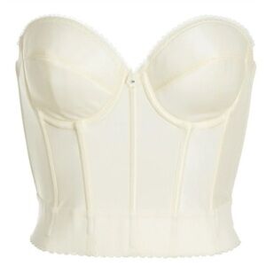 Dominique Cream Strapless Bra with Structured Support
